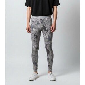 Tesla Mens Compression Leggings Digital Camouflage Grey Size S Performance Base